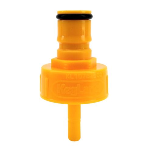 1. Крышка Ball Lock желтая пластиковая для ПЭТ бутылок / Fermzilla